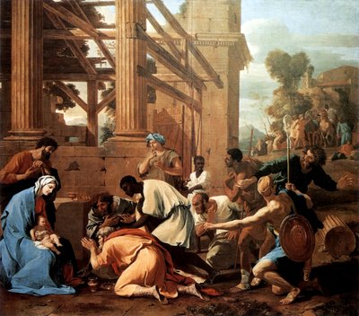 Die Anbetung der Könige von Nicolas Poussin